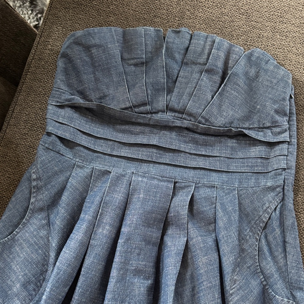 Denim Blue Mini Dress - Picture 6 of 6
